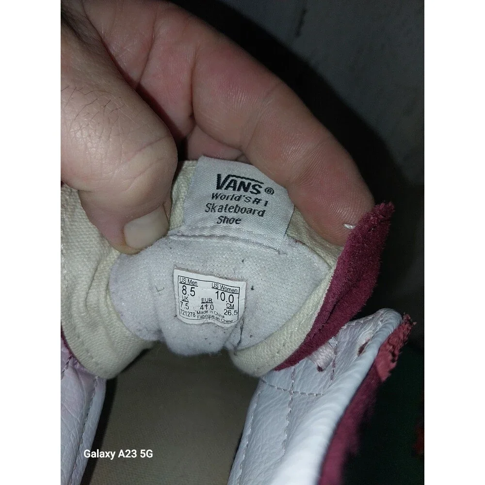 VANS OFF THE WALL EUC UNISEX M9.5 W10 SK8-HI SUEDE SKATE SNEAKERS SHOES